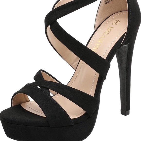 Dream Pairs Shoes New Dream Pairs Womens High Heel Platform Dress